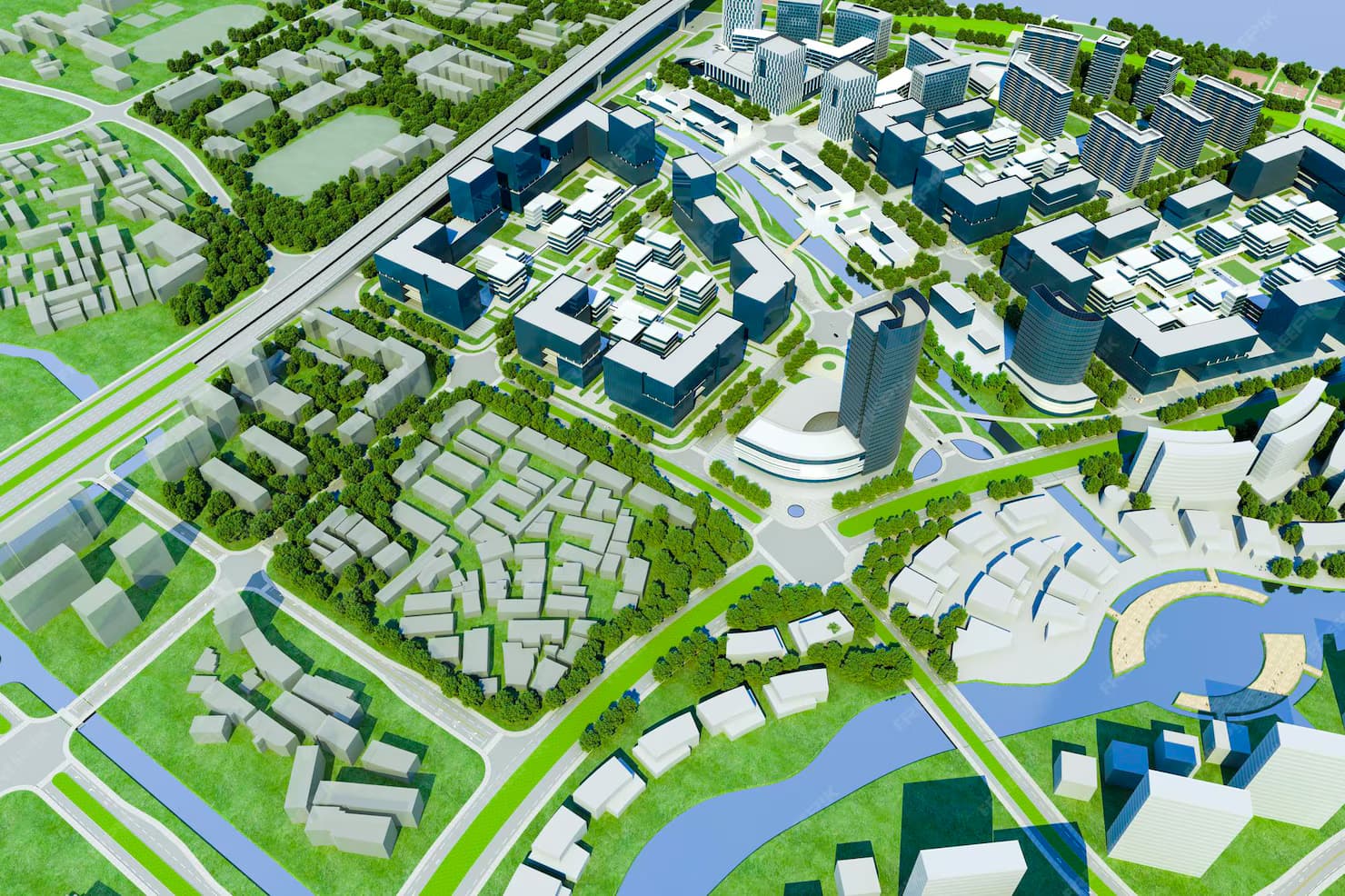 Spacious living room interior